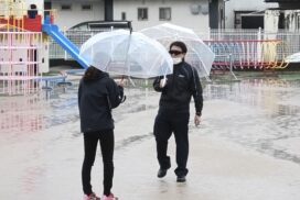 大切な命を守るために。認定こども園で不審者対応訓練／福崎町