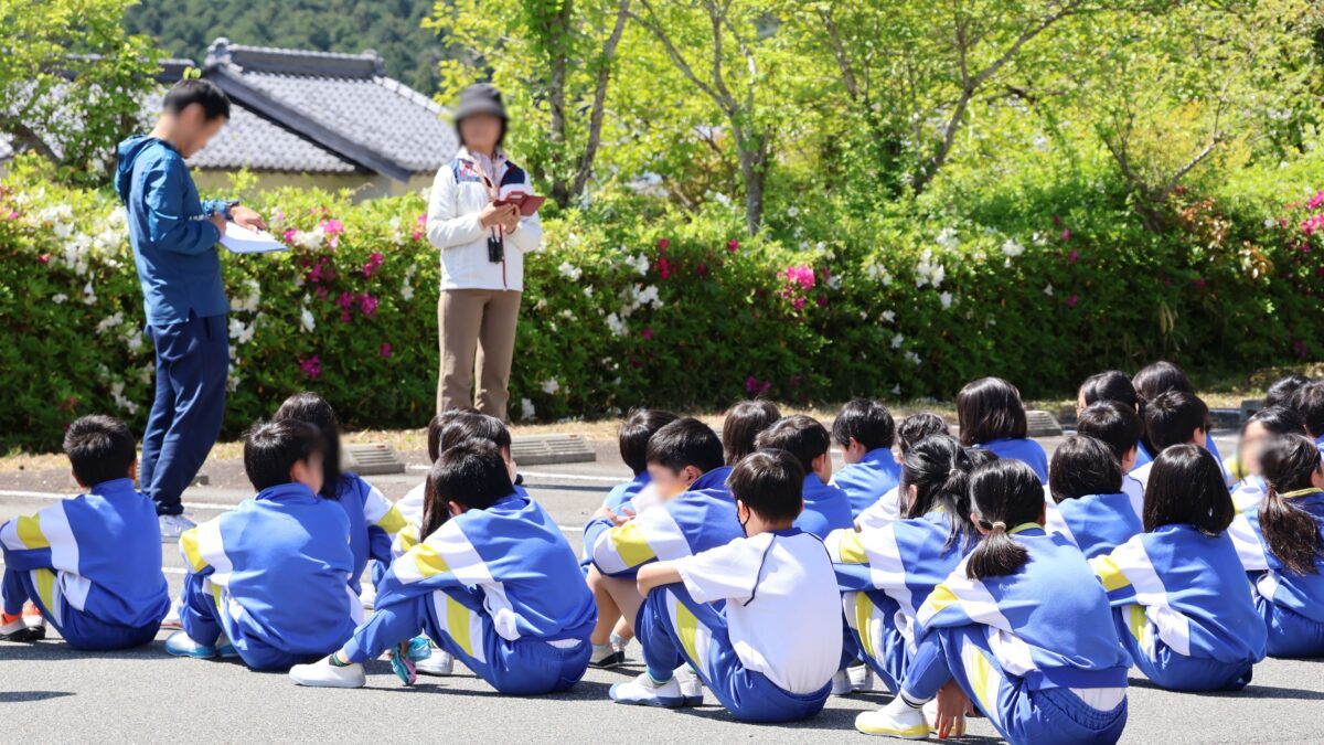 瀬加小学校で防災訓練