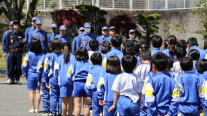 瀬加小学校で防災訓練