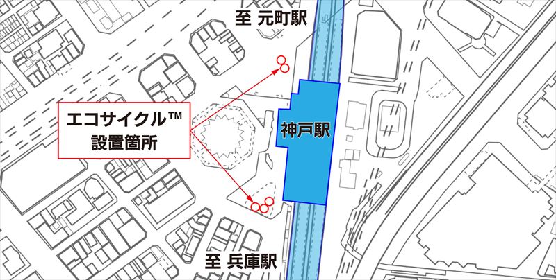 神戸駅前に機械式駐輪場「エコサイクル™」が採用。5月より施工開始