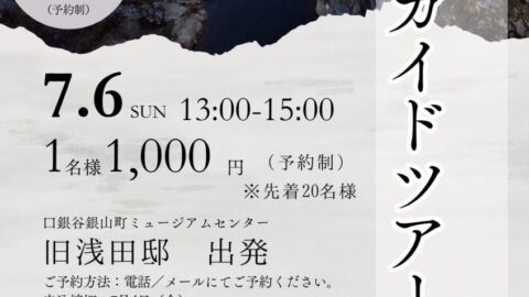鉱山町生野の町並みガイドツアー│朝来市
