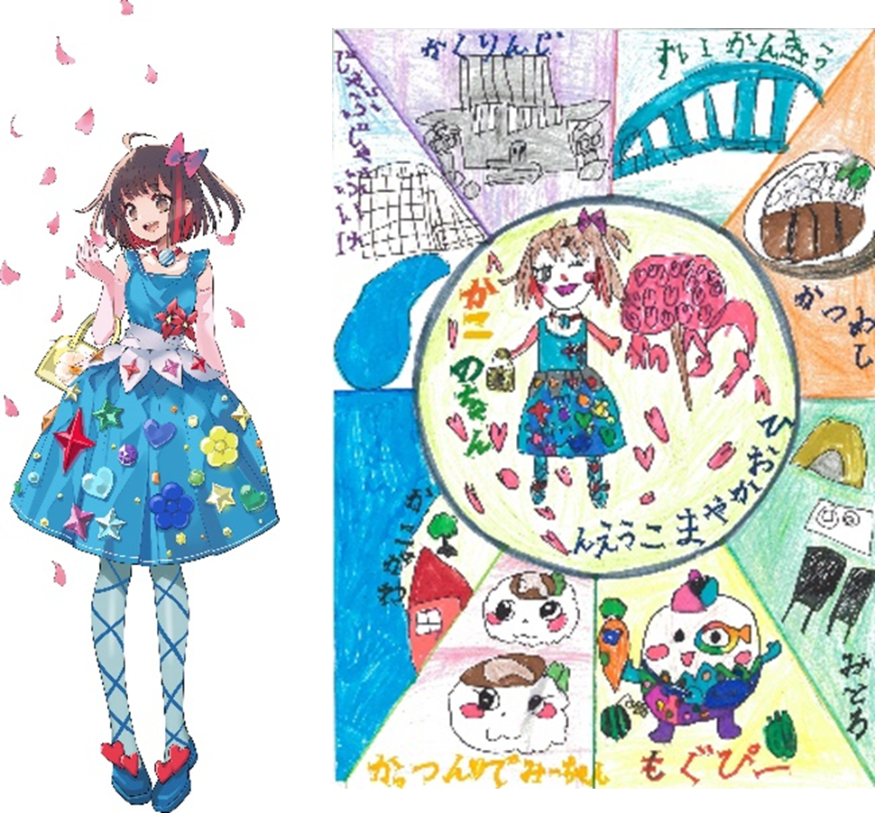 ファンアートを描き起こし。いとうのいぢ先生が描く「かこのちゃん」新イラストが完成。加古川図書館で特別展示