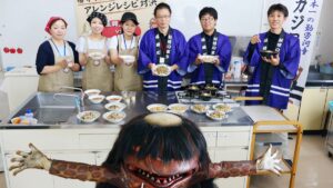 【福崎町】役場職員がガチ料理バトル！もち麦アレンジレシピ対決にガジロウも登場