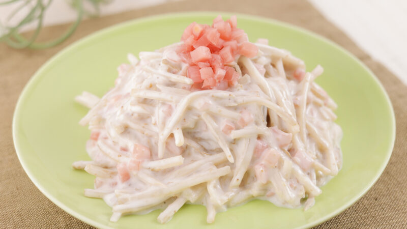 【ステーキ宮】岩下の新生姜コラボ第2弾！ザクザク食感が楽しい、コクうまサラダが新登場