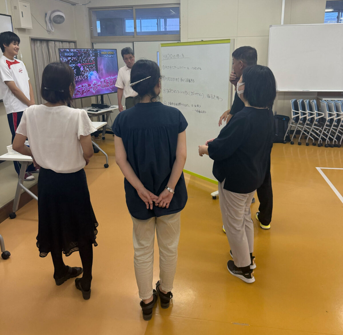 姫路飾西高等学校が文科省の改革推進事業の一環でARスポーツ「HADO」を活用