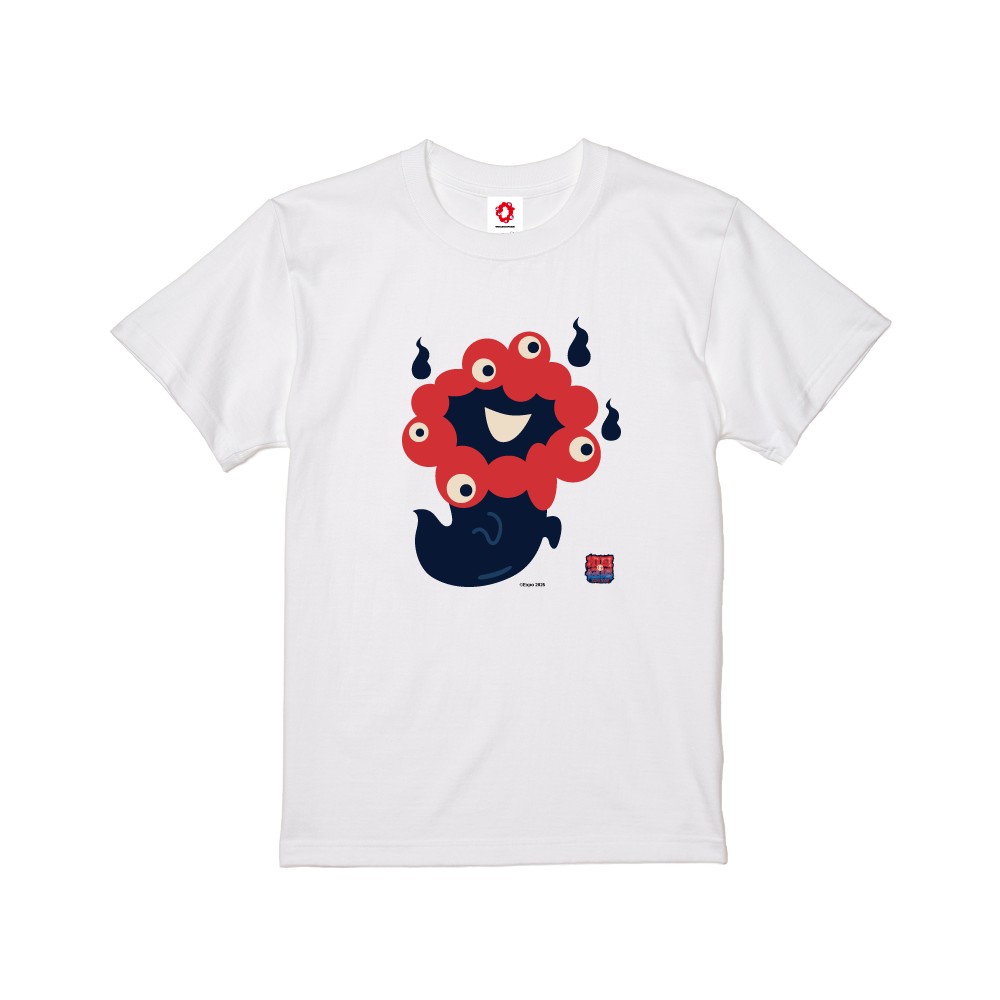 おばけミャクミャク　ミャクミャク 初耳怪談EXPO Tシャツ　ブラック　M 9月9日開催 初耳怪談EXPOでおばけミャクミャクのグッズ発売