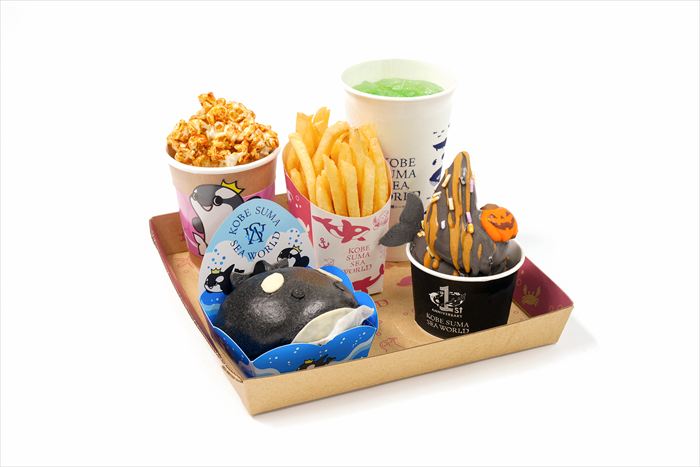 【神戸須磨シーワールド】シャチの見えるレストランで見て楽しい、食べて美味しいハロウィン限定メニューが登場