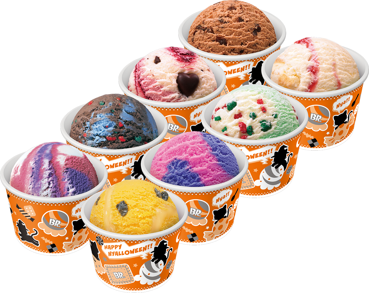 サーティワンで「おかしにゃ おかしにゃ にゃろうぃ~ん」開催!黒ねこが主役のハロウィンフェア