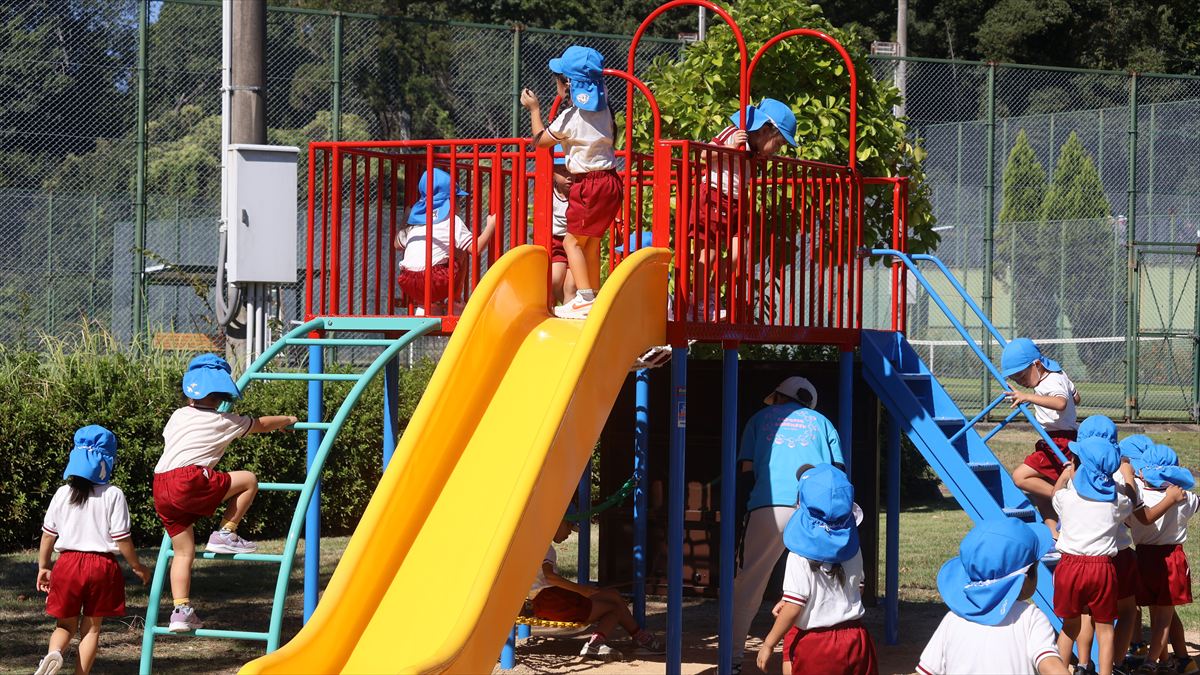 子どもたちの笑顔あふれる新スポット。福崎町スポーツ公園に新遊具完成