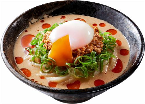 はなまるうどんの人気メニュー「濃厚ごま担々」うどん3種と「あふれ盛り肉カレーうどん」が新登場