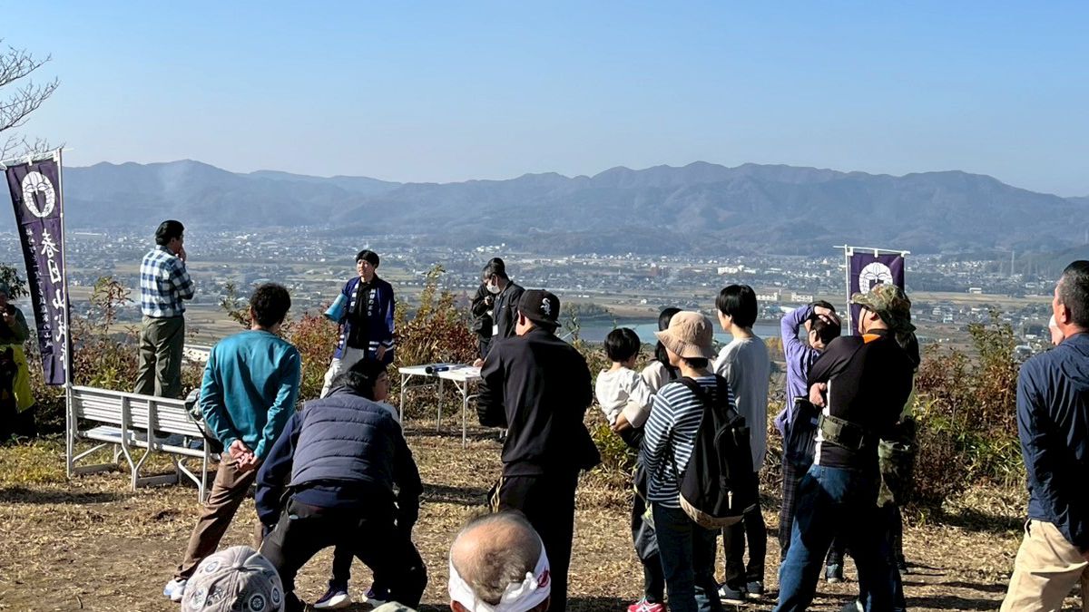 「福崎町が大好きー」絶景で絶叫!福崎・春日山で「大声コンテスト」初開催