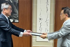 株式会社ケーオウエイが福崎町へ200万円を寄附　「企業版ふるさと納税」を活用し、もち麦のブランド戦略を支援