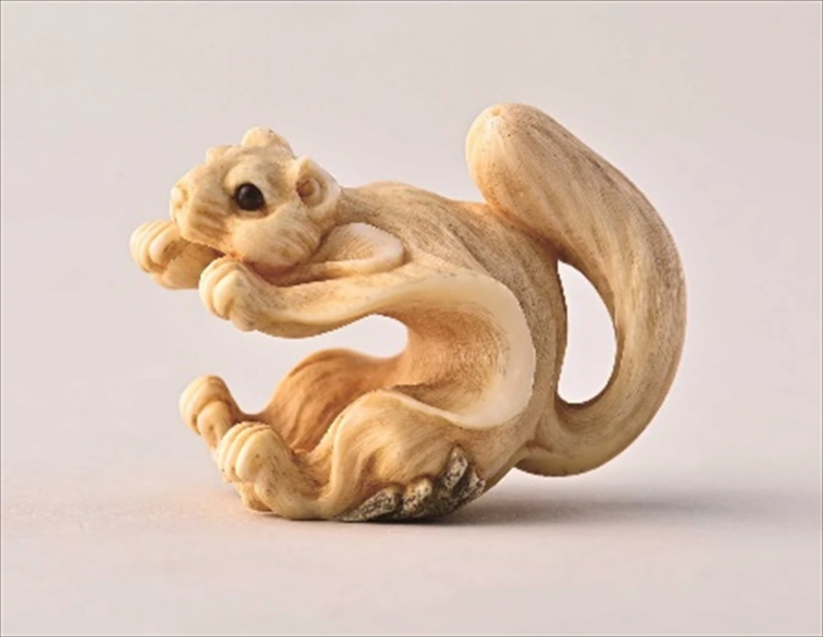 根付 兎と俵 江戸期 netsuke Netsuke of Rabbit - Japan - Edo (1615