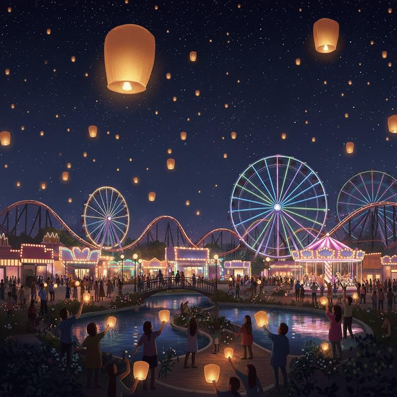 新春の夜空を彩る幻想的なランタン打ち上げ体験『姫路セントラルパーク サンクスランタン2026』が開催│姫路市