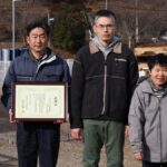 廃材が、優しい贈り物に。」ロックペイント福崎工場へ感謝状／福崎町