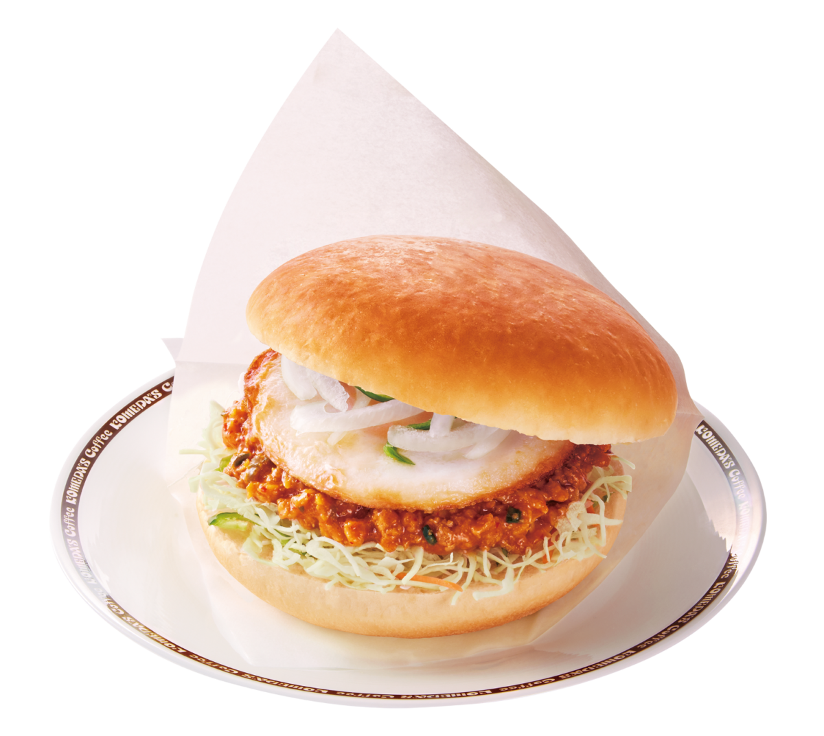 コメダ珈琲店×ドムドムハンバーガーコラボ第2弾!辛旨肉そぼろがクセになる「台湾ミンチのコメドムバーガー」が登場