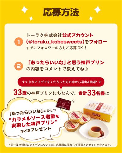 2月1日は「神戸プリンの日」。「あったらいいな」と思う神戸プリンは？ Instagramキャンペーンが1月30日よりスタート