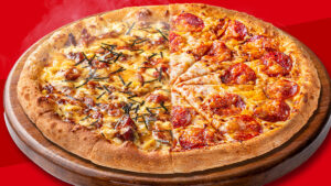 2月27日・28日は肉ピザハット！ガッツリお肉ピザ2枚セットがおトクな価格で楽しめる