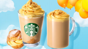 【スタバ】まるでシュークリームのような、ふわっとこんがり食感を楽しむ2商品が登場