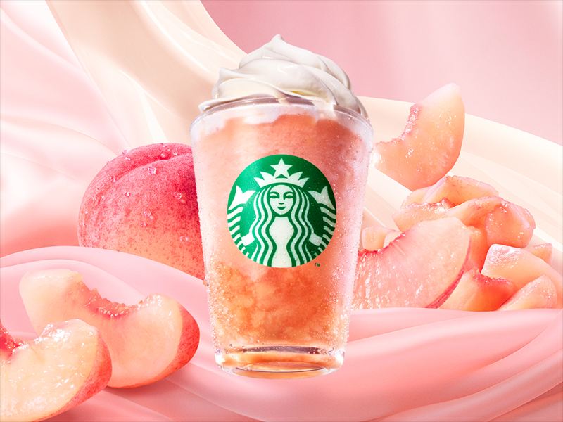 【スタバ】今年も桃づくしの夏がスタート！食感や飲み心地の異なる3種のビバレッジが6月24日より登場