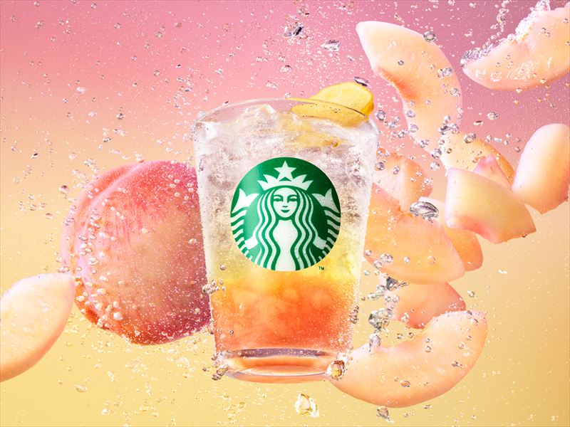 【スタバ】今年も桃づくしの夏がスタート！食感や飲み心地の異なる3種のビバレッジが6月24日より登場
